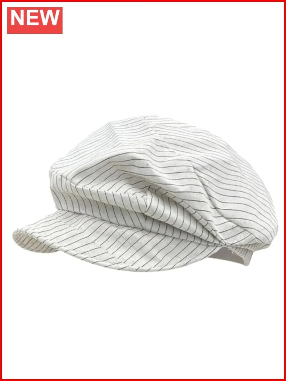 Slouchy Pleated Newsboy Hat Cotton Cabbie Cap Lightweight Adjustable Unisex